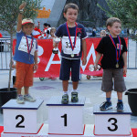 Partenza e premiazioni categorie dei bambini, premiazione piccoli: 1° Turrini Tobia, 2° Perosa Gionas e 3° Bottoli Diego
